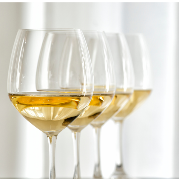 White wine glasses